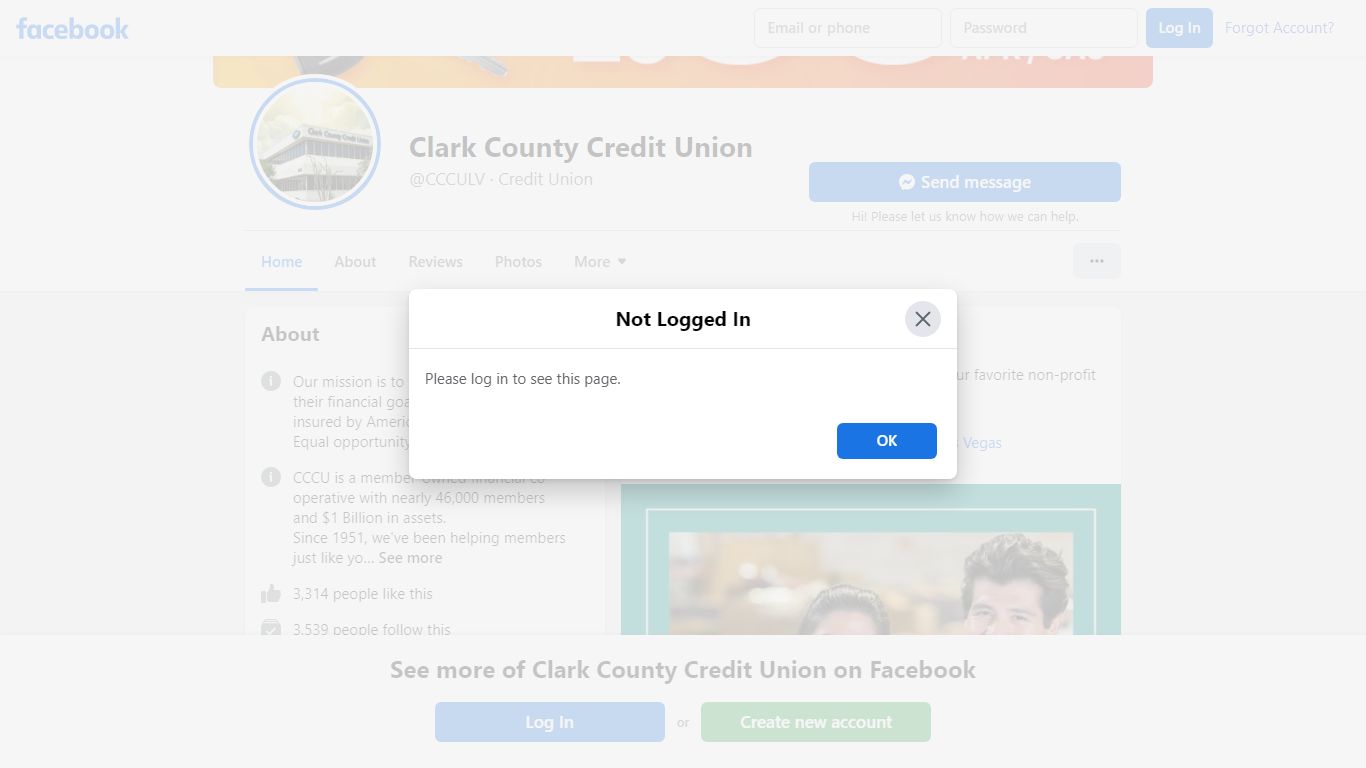 Clark County Credit Union - Home - Facebook